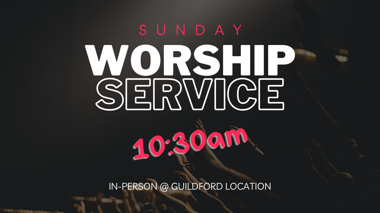 Sunday's worship service 12:30 PM online or in-person